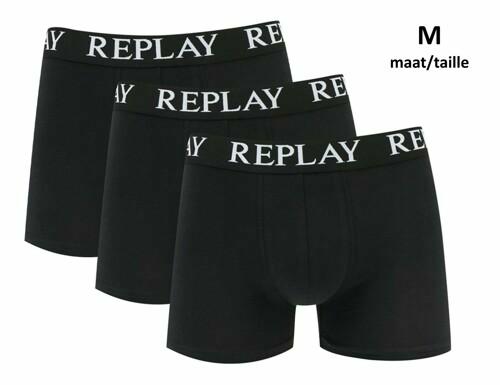 Replay Boxershorts Zwart M