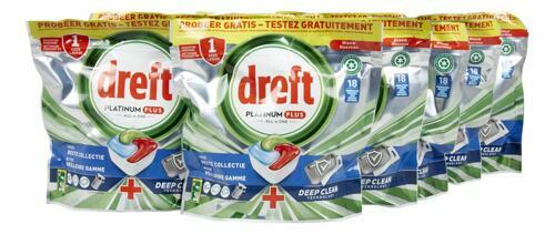 Dreft Platinum Plus Tablettes Lave-Vaisselle AIO Deep Clean