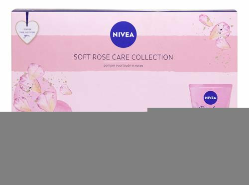 Nivea Soft Rose Care Set 4st (face wash 150ml, dagcreme 50ml, nachtcreme 50ml en 25 wipes)