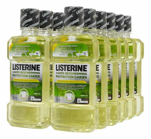 Listerine Mondwater Carries Protection