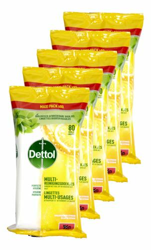 Dettol Lingettes Multi-Usages Citron