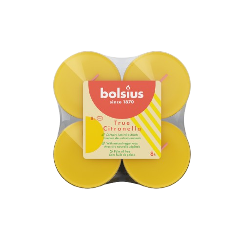 Bolsius Maxi Teelichten True Citronella (8u)