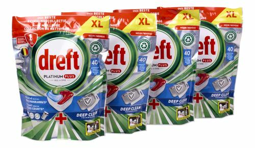 Dreft Platinum Plus Tablettes Lave-Vaisselle Deep Clean