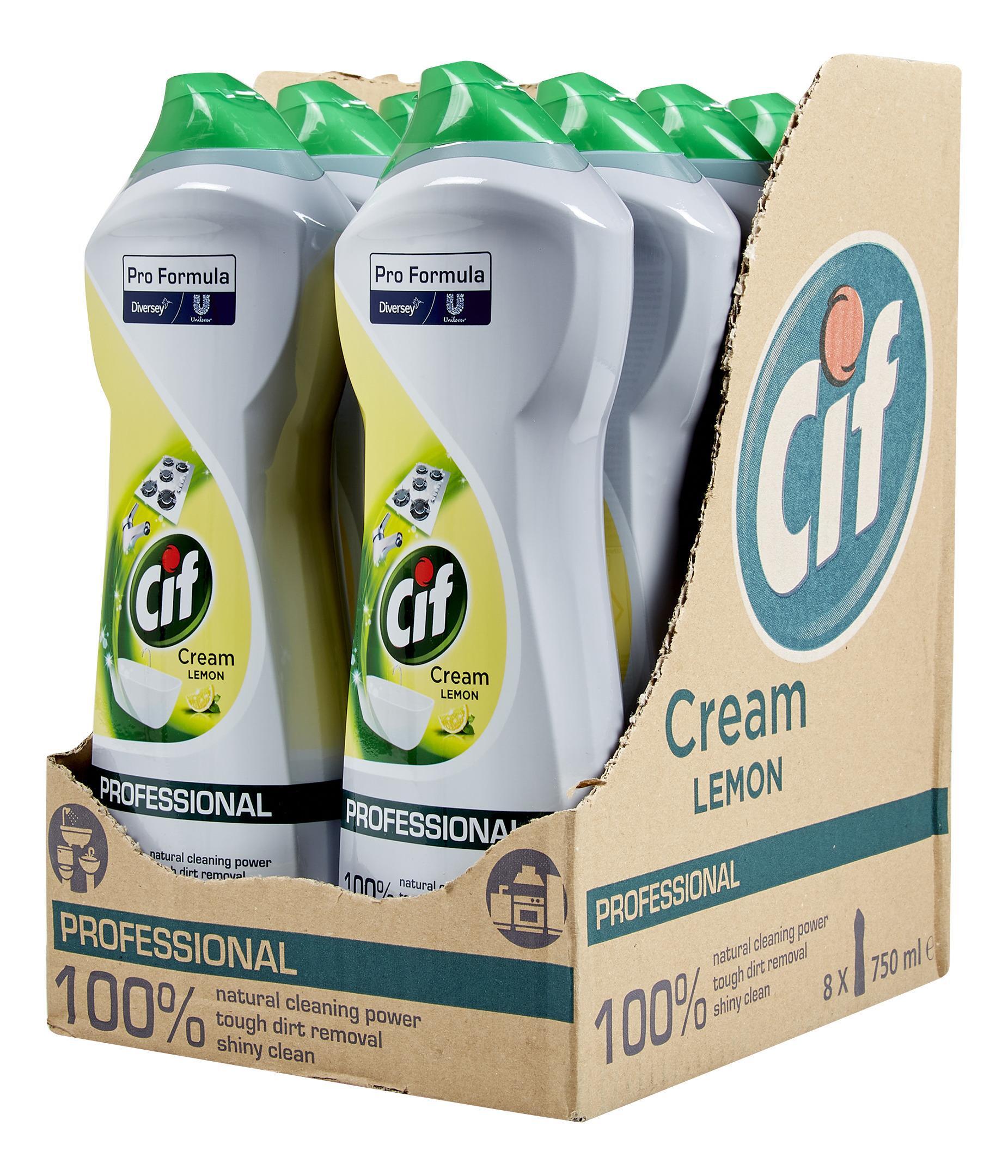 CIF Crème à récurer Citron - 8 x 750ML
